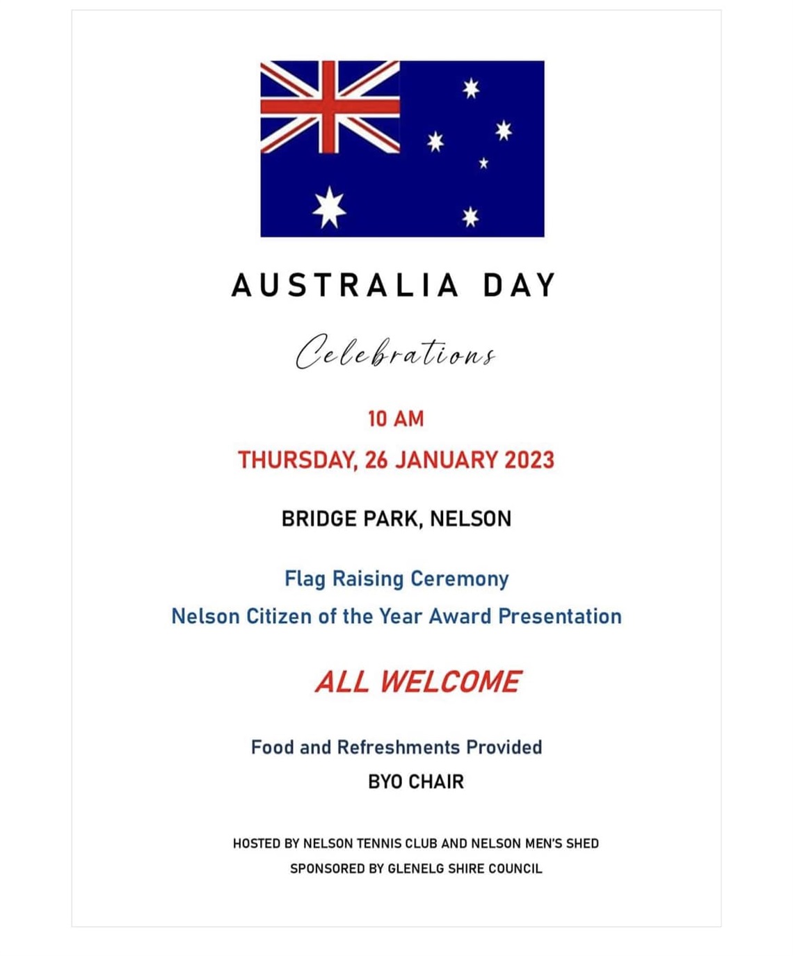 Nelson Australia Day poster