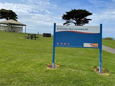 Ploughed Field Sign