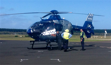 VicPol Refuelling chopper