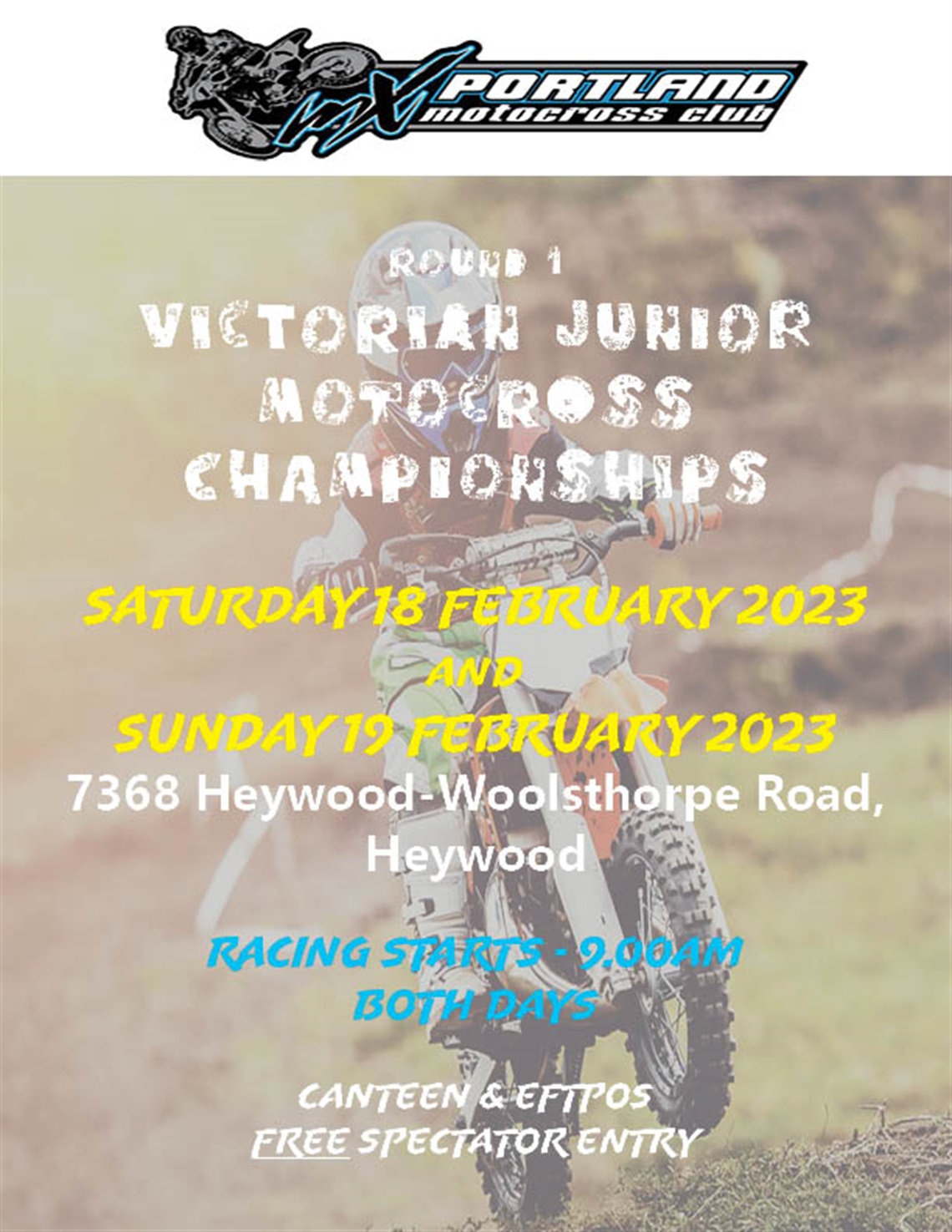 Rd 1 Victorian Junior MX Championships