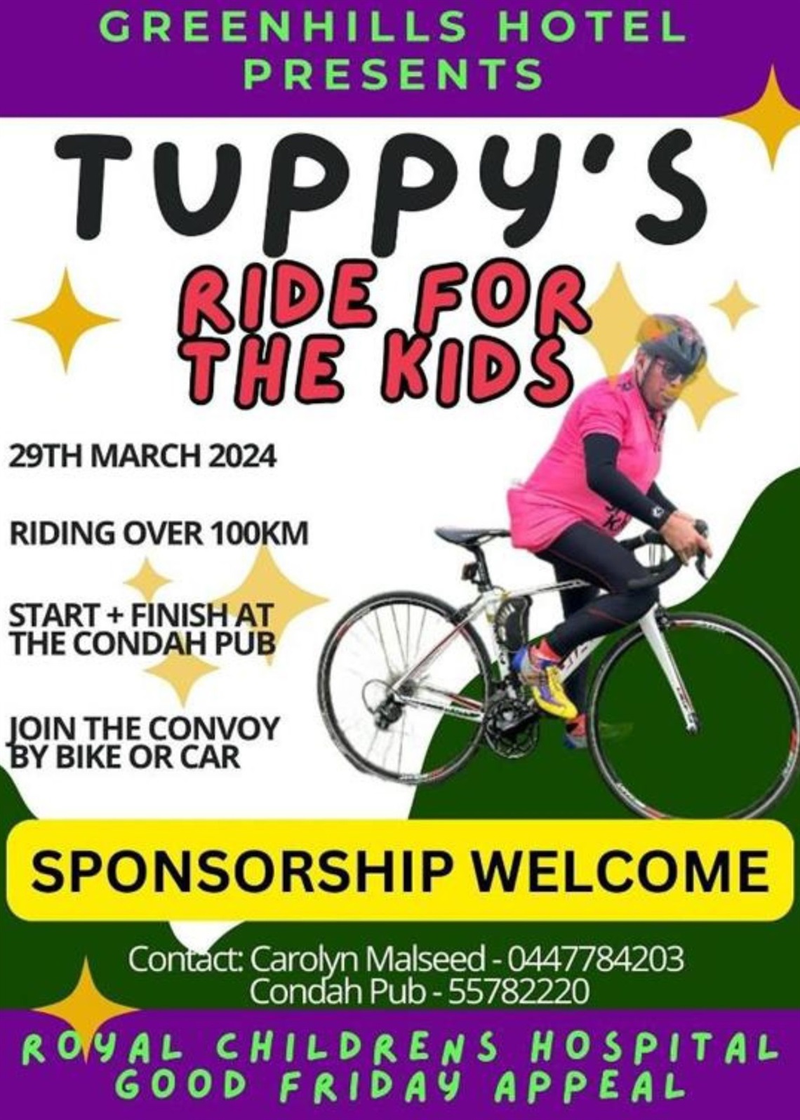 Tuppy's Ride For The Kids