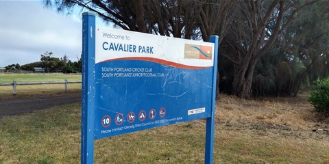 sign at entry to park