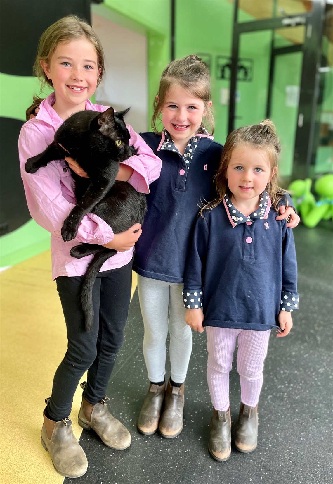 Blacky reunited with his owners