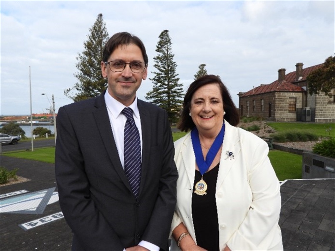 The elected Mayor and Deputy Mayor for 2025/2026