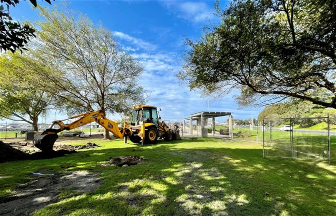 pump track under construction