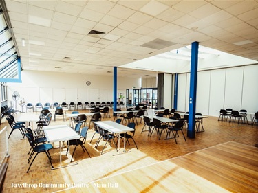 Fawthrop Community Centre main hall