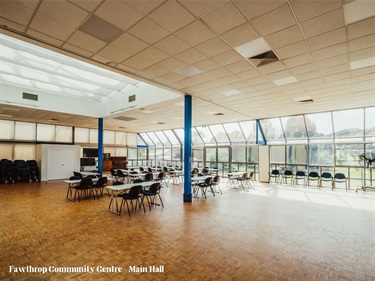 Fawthrop Community Centre main hall