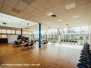 Fawthrop Community Centre main hall
