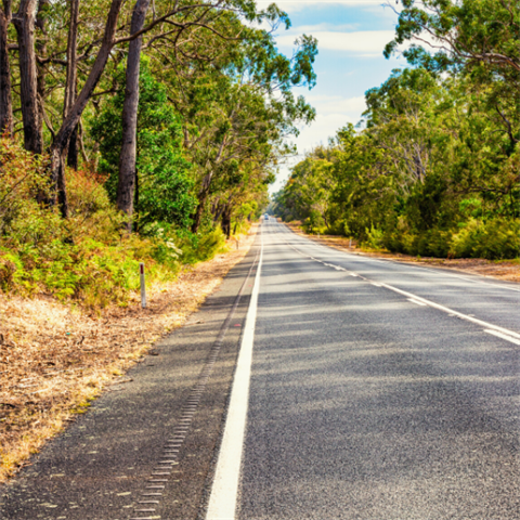 A picture of a road 